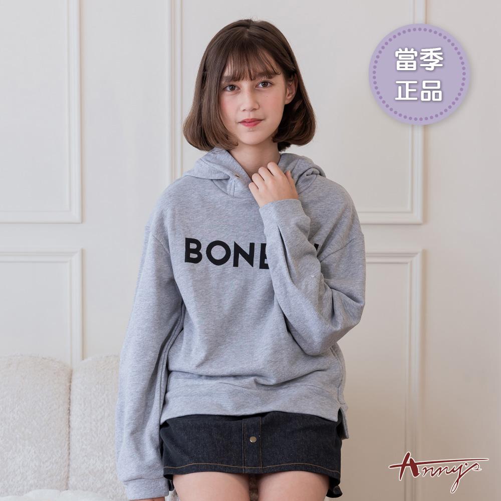 BONBON 寬鬆保暖連帽秋冬款帽T*5810灰色