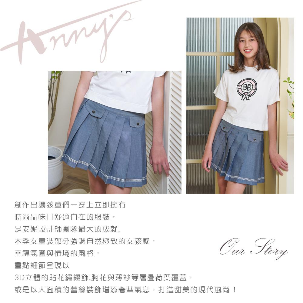 學院風雙假口袋鬆緊拉鍊春夏款百褶裙*6182灰色