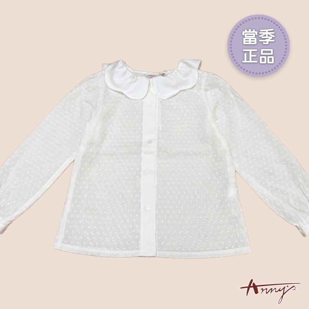氣質點點輕薄內搭秋冬款長袖襯衫*6263白色